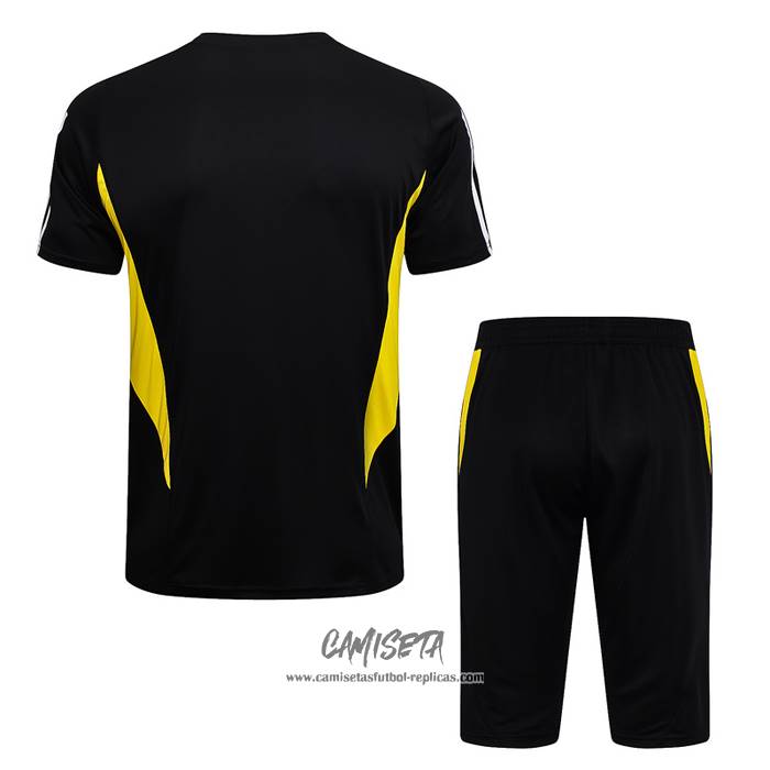 Chandal del Juventus 2023-2024 Manga Corta Negro - Pantalon Corto